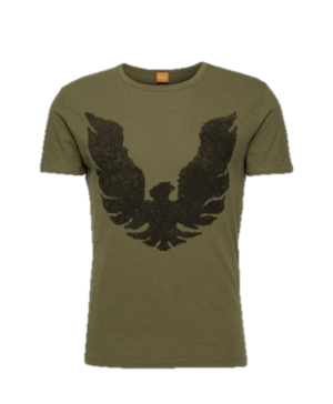 BOSS ORANGE T-SHIRT TOUCHBACK 2 FARBE OLIV 309 M