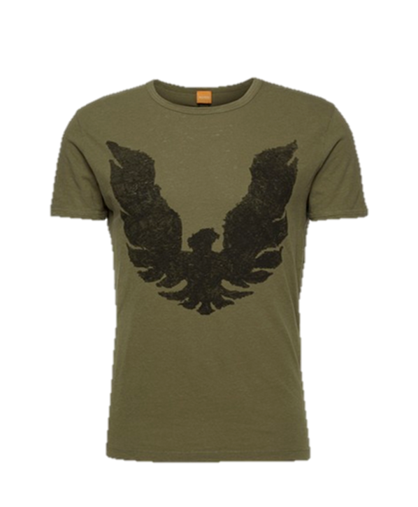 BOSS ORANGE T-SHIRT TOUCHBACK 2 FARBE OLIV 309 BOSS ORANGE T-SHIRT TOUCHBACK 2 FARBE OLIV 309 M