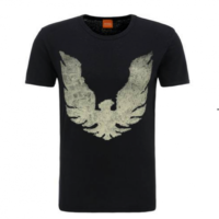 BOSS ORANGE T-SHIRT TOUCHBACK 2 FARBE SCHWARZ 001 BOSS ORANGE T-SHIRT TOUCHBACK 2 FARBE SCHWARZ 001