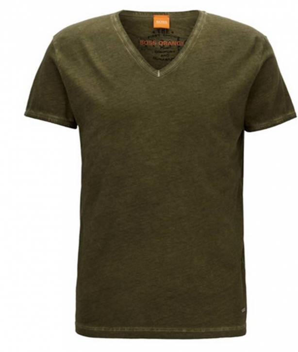 BOSS ORANGE T-Shirt Toulouse Farbe dunkelgrün 309 BOSS ORANGE T-Shirt Toulouse Farbe dunkelgrün  309 S