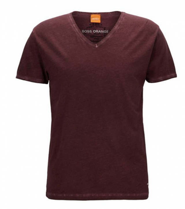 BOSS ORANGE T-Shirt Toulouse Farbe dunkelrot 641 BOSS ORANGE T-Shirt Toulouse Farbe dunkelrot 641 S