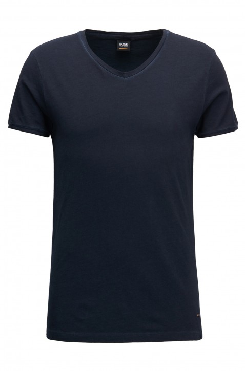 BOSS ORANGE TRACE Regular-Fit T-Shirt aus Baumwolle mit V-Ausschnitt dunkelblau 404 BOSS ORANGE TRACE Regular-Fit T-Shirt aus Baumwolle mit V-Ausschnitt dunkelblau 404 S