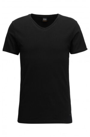 BOSS ORANGE TRACE Regular-Fit T-Shirt aus Baumwolle mit V-Ausschnitt schwarz 001 S