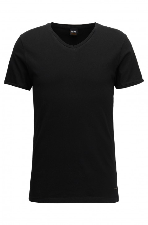 BOSS ORANGE TRACE Regular-Fit T-Shirt aus Baumwolle mit V-Ausschnitt schwarz 001 BOSS ORANGE TRACE Regular-Fit T-Shirt aus Baumwolle mit V-Ausschnitt schwarz 001 S