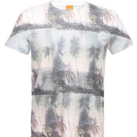 BOSS ORANGE TEE SHIRT TULIPO FARBE WHITE 100 GEMUSTERT BOSS ORANGE TEE SHIRT TULIPO FARBE WHITE 100 GEMUSTERT S