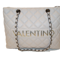 Mario Valentino Valentino by Damen Licia Tote, Grau (Ghiaccio), 14x28x40 cm