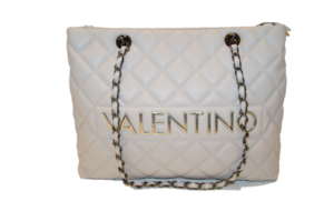 Mario Valentino Valentino by Damen Licia Tote, Grau (Ghiaccio), 14x28x40 cm