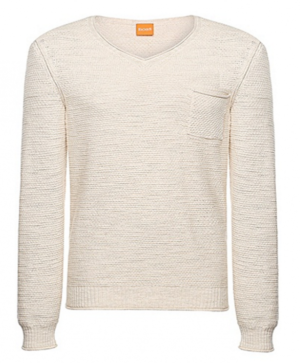 BOSS ORANGE PULLOVER ABREMIS FARBE BEIGE 110 L