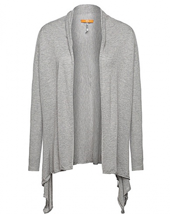 BOSS ORANGE STRICKJACKE WANELLA FARBE GRAU 032 BOSS ORANGE STRICKJACKE WANELLA FARBE GRAU 032