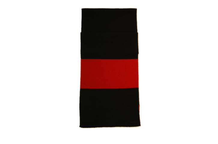 HUGO MEN SCHAL ZAPORO_1 FARBE SCHWARZ-ROT HUGO MEN SCHAL ZAPORO_1 FARBE SCHWARZ-ROT