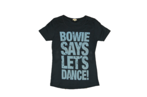 ZEITGEIST DAMEN TEE BOWIE SAYS FARBE SCHWARZ 001 M