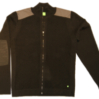 HUGO GREEN STRICKJACKE ZOVE FARBE SCHWARZ 001 S