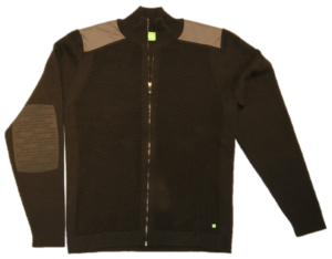 HUGO GREEN STRICKJACKE ZOVE FARBE SCHWARZ 001 S