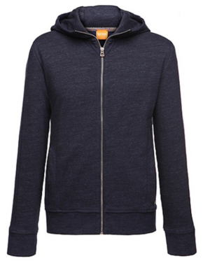 BOSS ORANGE KAPUZENSWEAT JACKE ZTADIUM FARBE DUNKELBLAU 404 S