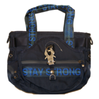 GEORGE GINA & LUCY Schultertasche MISS MINI PIECE mit Stay Strong Logo Tragehenkeln/Schultergurt navy mailblue 672 GEORGE GINA & LUCY Schultertasche MISS MINI PIECE mit Stay Strong Logo Tragehenkeln/Schultergurt navy mailblue 672