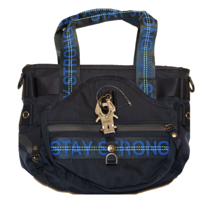 GEORGE GINA & LUCY Schultertasche MISS MINI PIECE mit Stay Strong Logo Tragehenkeln/Schultergurt navy mailblue 672 GEORGE GINA & LUCY Schultertasche MISS MINI PIECE mit Stay Strong Logo Tragehenkeln/Schultergurt navy mailblue 672