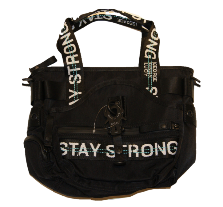 GEORGE GINA & LUCY Schultertasche MISS MINI PIECE mit Stay Strong Logo Tragehenkeln/Schultergurt schwarz 994 GEORGE GINA & LUCY Schultertasche MISS MINI PIECE mit Stay Strong Logo Tragehenkeln/Schultergurt schwarz 994
