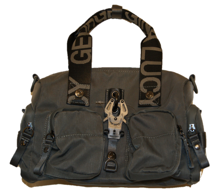 GEORGE GINA & LUCY Schultertasche ZOOMY mit GGL Logo Tragehenkel grey 971 GEORGE GINA & LUCY Schultertasche ZOOMY mit GGL Logo Tragehenkel grey 971