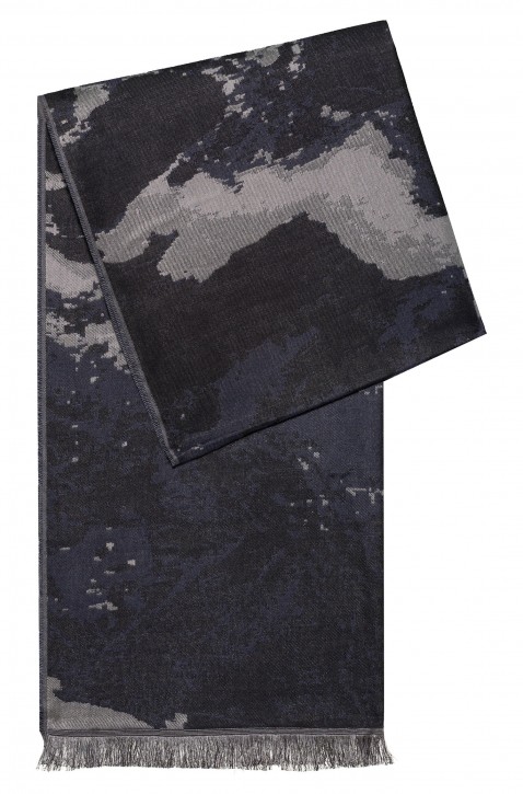 HUGO Jacquard-Schal Men-Z 500 aus Woll-Mix mit Modal HUGO Jacquard-Schal Men-Z 500 aus Woll-Mix mit Modal