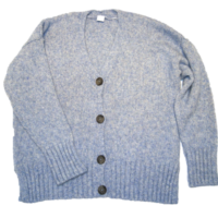 HUGO BOSS Oversized Strickjacke IZZULA aus Baumwoll /Alpaka Mix hellblau 460 HUGO BOSS Oversized Strickjacke IZZULA aus Baumwoll /Alpaka Mix hellblau 460