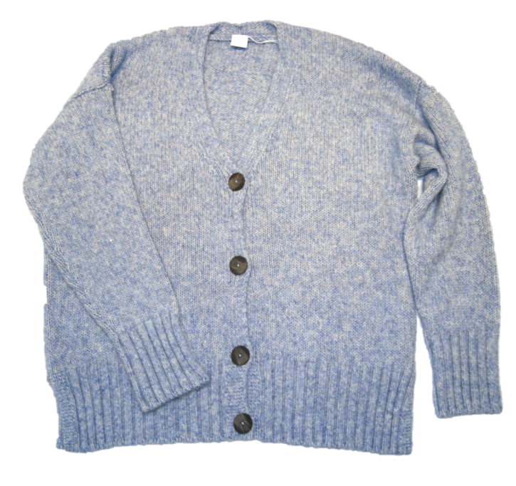 HUGO BOSS Oversized Strickjacke IZZULA aus Baumwoll /Alpaka Mix hellblau 460 HUGO BOSS Oversized Strickjacke IZZULA aus Baumwoll /Alpaka Mix hellblau 460