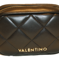 Mario Valentino Damen Ocarina Umhängetasche schwarz, 5x11x18 cm