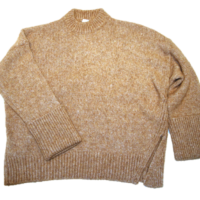 HUGO BOSS Relaxed-Fit Pullover WORVEGIAN aus Baumwoll/Alpaka Mix Farbe braun 235