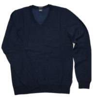 BOSS Pullover BIETRO aus hochwertiger Italienischer  Schurwolle mit V-Ausschnitt  dunkelblau BOSS Pullover BIETRO aus hochwertiger Italienischer  Schurwolle mit V-Ausschnitt  dunkelblau