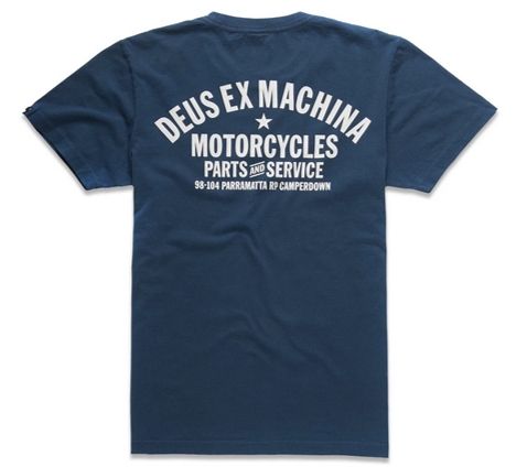 DEUS EX MACHINA T-Shirt THE KR  mit Duck vorne und hinten Farbe dunkelblau DEUS EX MACHINA T-Shirt THE KR  mit Duck vorne und hinten Farbe dunkelblau