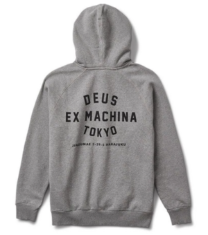 DEUS EX MACHINA Kapuzensweat Shirt Tokyo Address Hoodie  grau