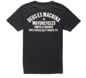 DEUS EX MACHINA T-Shirt VENICE ADDRESS mit Duck vorne und hinten Farbe schwarz
