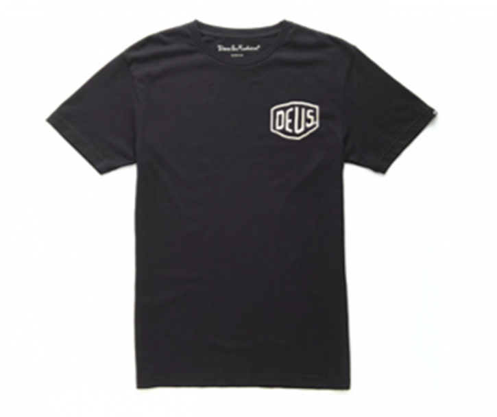 DEUS EX MACHINA T-Shirt VENICE ADDRESS mit Duck vorne und hinten Farbe schwarz DEUS EX MACHINA T-Shirt VENICE ADDRESS mit Duck vorne und hinten Farbe schwarz