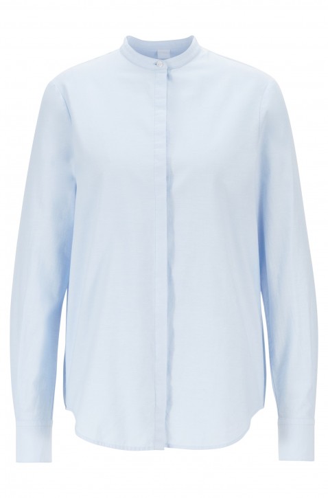 BOSS Relaxed-Fit Bluse EFELIZE _17 aus Baumwolle hellblau 460 BOSS Relaxed-Fit Bluse EFELIZE _17 aus Baumwolle hellblau 460