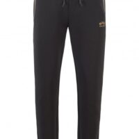 BOSS Regular-Fit Jogginghose HALBOA mit halben Bündchen und geschwungenem Logo schwarz BOSS Regular-Fit Jogginghose HALBOA mit halben Bündchen und geschwungenem Logo schwarz