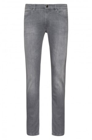 HUGO Skinny-Fit Jeans HUGO 734 aus Stretch-Denim Used-Optik Farbe grau 020