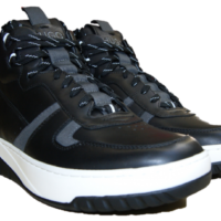 HUGO Hightop Sneakers MADISON_HITO_NASD aus Nappa- und Veloursleder schwarz