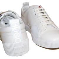 HUGO Lowtop Sneakers ZERO_TENN_GR aus Nappaleder white 100