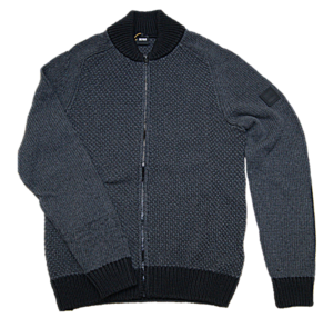 HUGO BOSS Cardigan KARESSI aus Recycelter Baumwolle Farbe grau 002