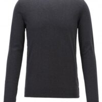 HUGO BOSS Pullover KUASIVOS aus Baumwolle mit Kaschmir Farbe schwarz 002