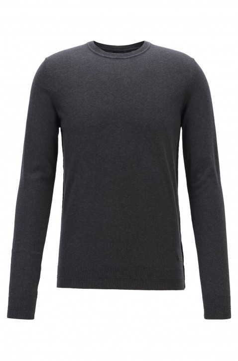HUGO BOSS Pullover KUASIVOS aus Baumwolle mit Kaschmir Farbe schwarz 002 HUGO BOSS Pullover KUASIVOS aus Baumwolle mit Kaschmir Farbe schwarz 002