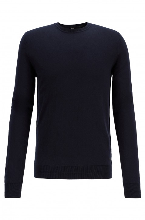HUGO BOSS Pullover KUASIVOS aus Baumwolle mit Kaschmir Farbe dunkelblau 404 HUGO BOSS Pullover KUASIVOS aus Baumwolle mit Kaschmir Farbe dunkelblau 404