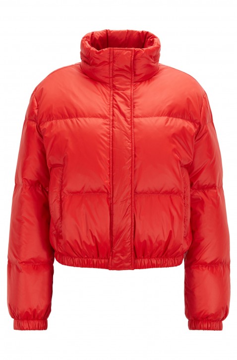 BOSS Schimmernde Oversized Steppjacke OFROSTY mit Logo hinten rot BOSS Schimmernde Oversized Steppjacke OFROSTY mit Logo hinten rot