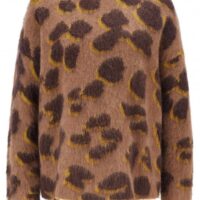 HUGO BOSS Pullover INDIANIS aus Jacquard mit Leopardenmuster 963 HUGO BOSS Pullover INDIANIS aus Jacquard mit Leopardenmuster 963