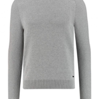 HUGO BOSS Pullover KAMISCOS mit moderem Strickmuster Farbe grau 041 HUGO BOSS Pullover KAMISCOS mit moderem Strickmuster Farbe grau 041