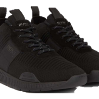 BOSS Sneakers TITANIUM_RUNN_KNST aus Nappa- und Nubukleder mit Monogramm-Motiv BOSS Sneakers TITANIUM_RUNN_KNST aus Nappa- und Nubukleder mit Monogramm-Motiv
