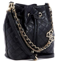GUESS  BEUTELTASCHE MIRIAM SCHULTERRIEMEN KETTE LOGO  HWVG7436300 schwarz