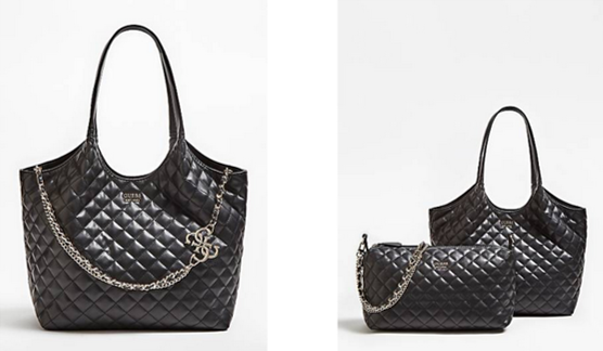 GUESS Damen Handtasche MIRIAM gesteppte Tasche mit Innentasche GUESS Damen Handtasche MIRIAM gesteppte Tasche mit Innentasche