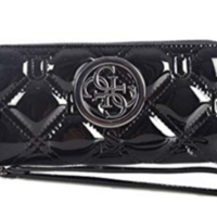 GUESS Damen Shopper OPEN ROAD Tote, Schwarz Lack , 12x27x40 CM GUESS Damen Shopper OPEN ROAD Tote, Schwarz Lack , 12x27x40 CM