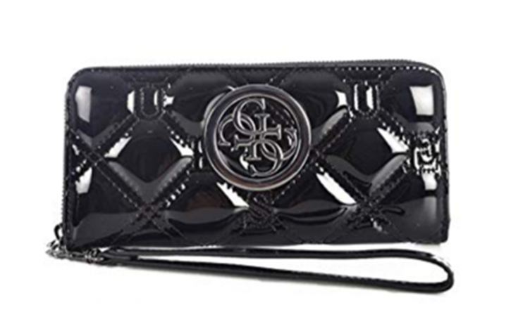 GUESS Damen Shopper OPEN ROAD Tote, Schwarz Lack , 12x27x40 CM GUESS Damen Shopper OPEN ROAD Tote, Schwarz Lack , 12x27x40 CM