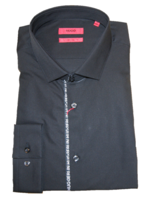 HUGO Extra Slim-Fit Hemd ERONDO aus Baumwolle mit bügelleichtem Finish  schwarz 001